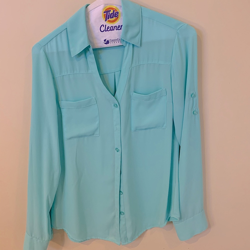 Express chiffon blouse sm  Like new